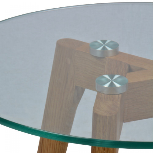 Set de 2 tables basses en verre rondes scandinave VÏNSTAD