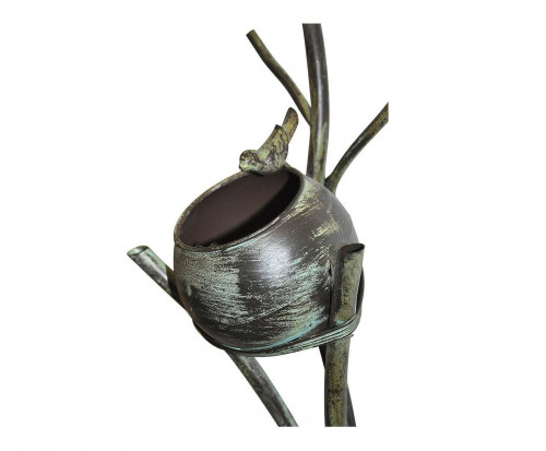 Nichoir a oiseaux en fer forge Porte Plante Oiseaux