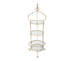 Petite Etagere ronde metal et verre