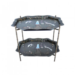 Plateau double sur pied