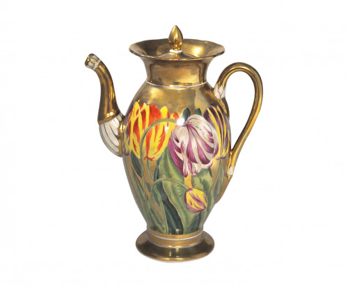 Cafetière tulipes style empire