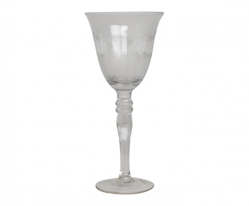 Verres à vin gravés Set de 4