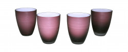 Verres Design mauves violets Set de 4