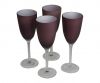 verres à vin Design violet Set de 4