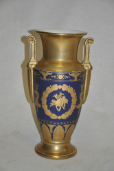 Vase bleu style Empire grand modèle