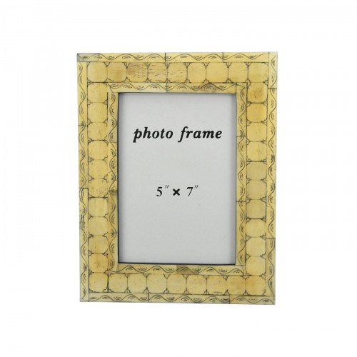 Cadre en os décor geometrique