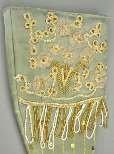 Botte noel décorative satin vert