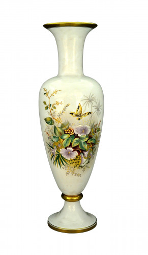 Grand Vase en porcelaine oiseaux