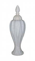 Vase design blanc Céramique moderne Blanche