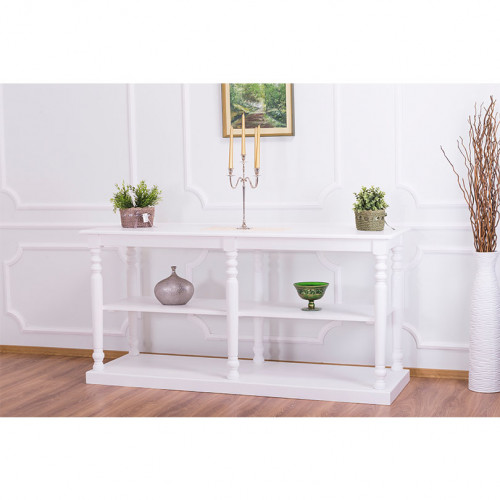 Table de mercerie avec plateau en Pin