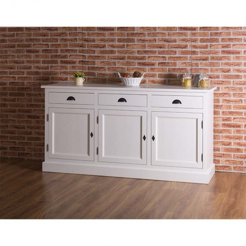 Buffet bas en pin massif ROMANE - 175x50x90 cm