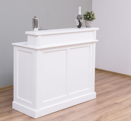 Comptoir Banque d'accueil en pin massif - 120x51x107 cm
