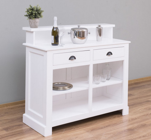 Comptoir Banque d'accueil en pin massif - 120x51x107 cm