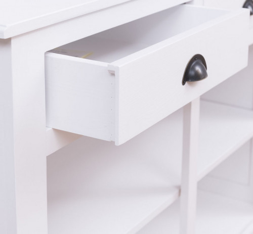 Comptoir Banque d'accueil en pin massif - 120x51x107 cm