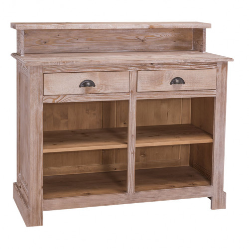 Comptoir Banque d'accueil en pin massif - 120x51x107 cm