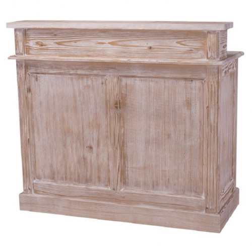 Comptoir Banque d'accueil en pin massif - 120x51x107 cm