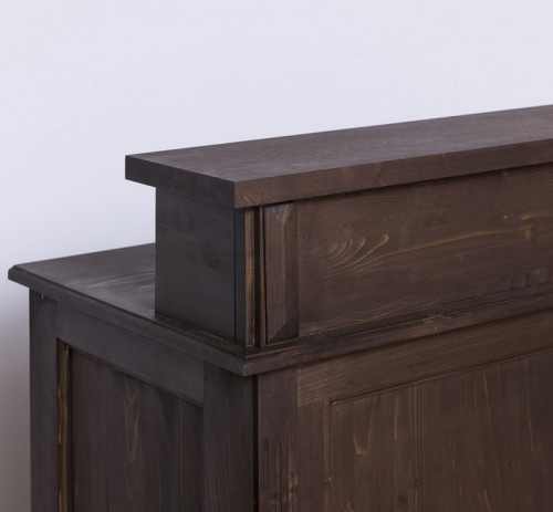 Comptoir Banque d'accueil en pin massif - 120x51x107 cm