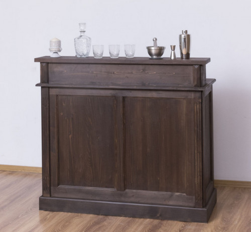 Comptoir Banque d'accueil en pin massif - 120x51x107 cm