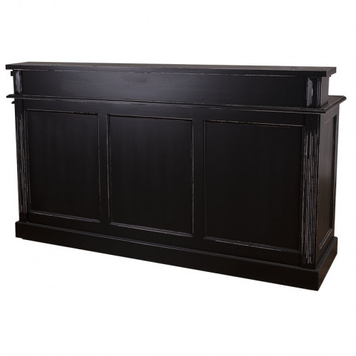 Comptoir d'accueil en pin massif - 180x51x107 cm