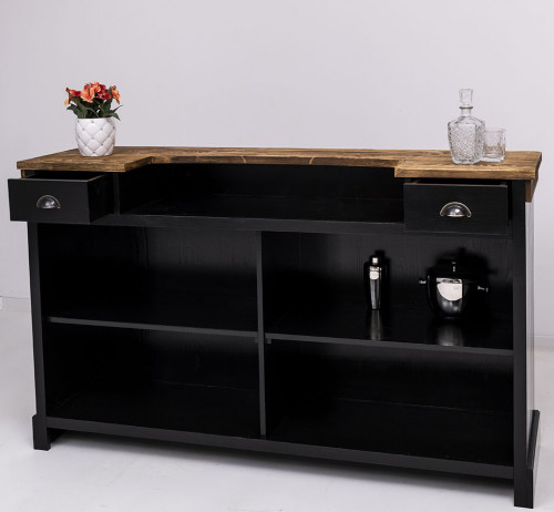 Comptoir Bar en pin Massif - 180x51x107 cm