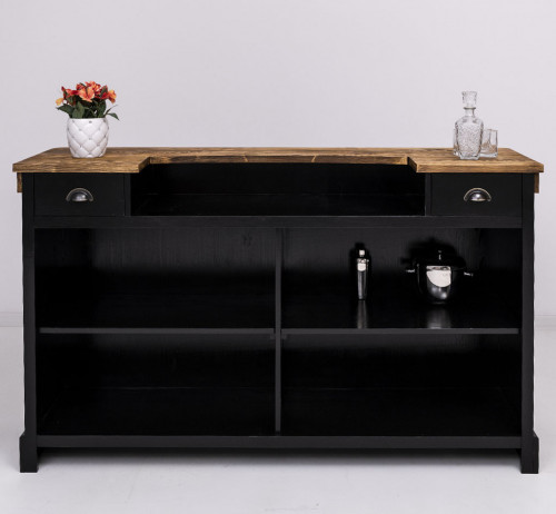 Comptoir Bar en pin Massif - 180x51x107 cm