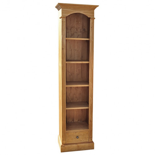 Colonne Etagère ROMANE en bois massif - 51x33x190 cm