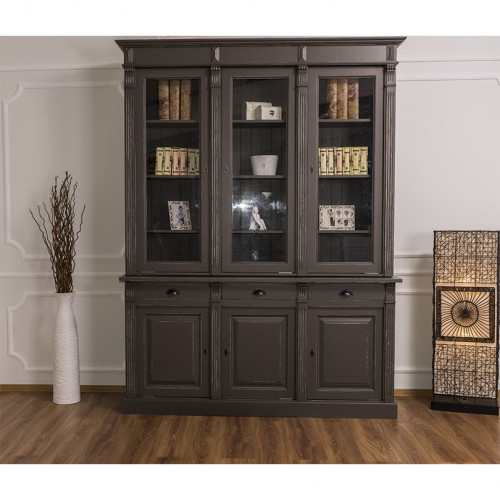 Buffet Vaisselier avec 3 tiroirs et 6 portes | 183x51x240cm