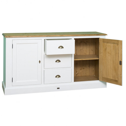 Buffet en bois Massif ROMANE - 173x47x93cm