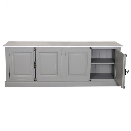 Buffet 4 Portes et 2 Tablettes ROMANE | 219x50x78cm