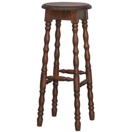 Tabouret de Bar en bois Massif ROMANE - 35x35x82cm