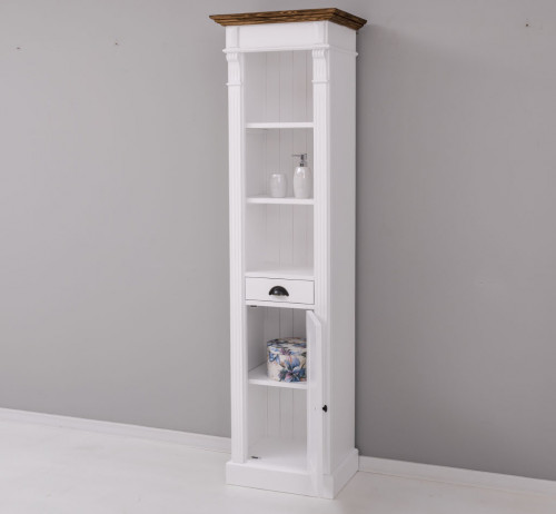 Colonne de salle de bain en bois Massif ROMANE - 55x41x200