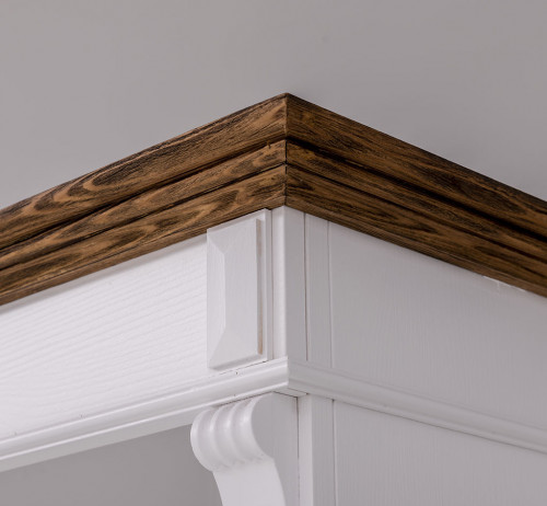 Colonne de salle de bain en bois Massif ROMANE - 55x41x200