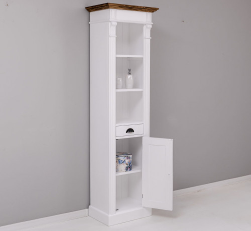 Colonne de salle de bain en bois Massif ROMANE - 55x41x200