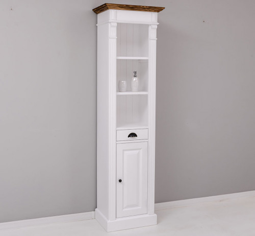 Colonne de salle de bain en bois Massif ROMANE - 55x41x200