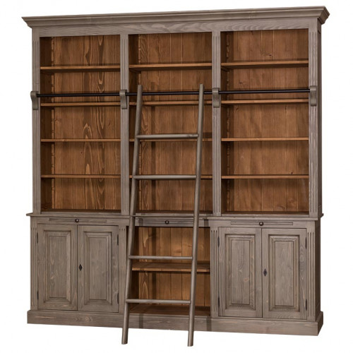 Grande Bibliothèque 2 corps ROMANE - 229x51x244 cm