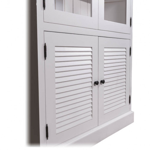 Bibliothèque Vitrine ROMANE - 110x39x210 cm