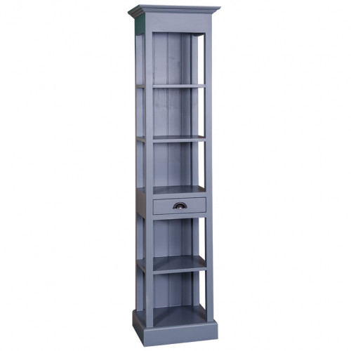 Etagère Colonne ROMANE en bois massif - 50x39x197 cm