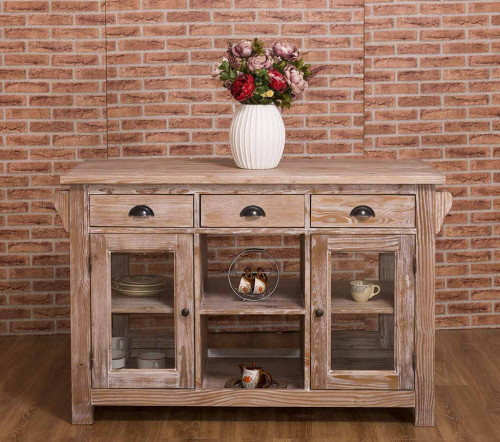 Ilot central de cuisine ROMANE - 135x65x90 cm