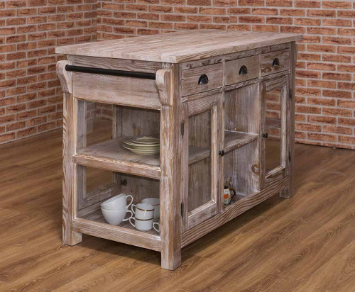 Ilot central de cuisine ROMANE - 135x65x90 cm
