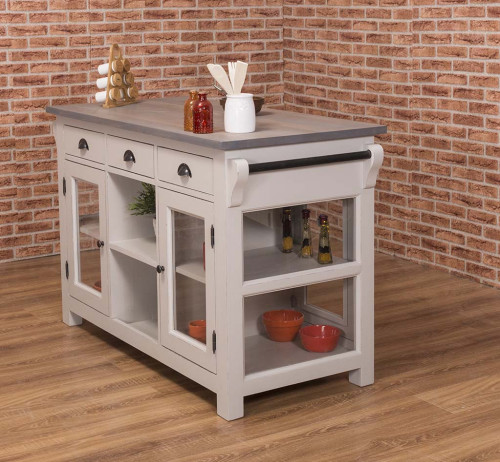 Ilot central de cuisine ROMANE - 135x65x90 cm