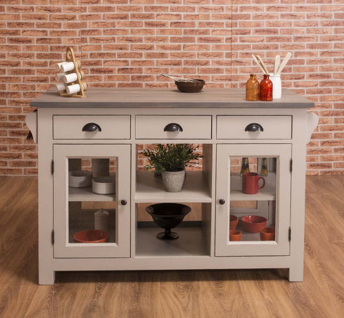Ilot central de cuisine ROMANE - 135x65x90 cm
