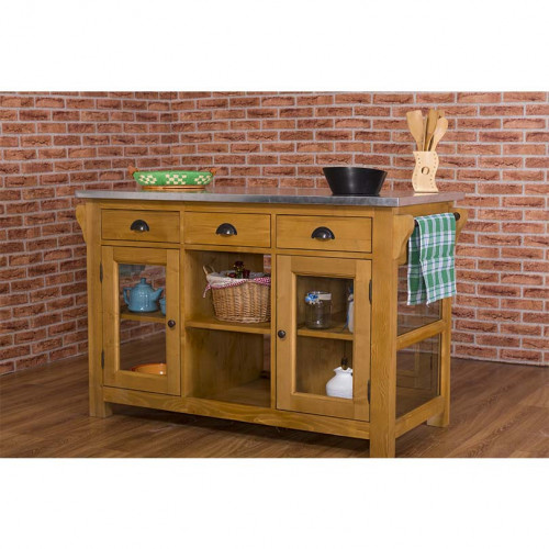 Ilot central de cuisine ROMANE - 135x65x90 cm
