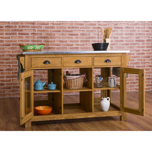 Ilot central de cuisine ROMANE - 135x65x90 cm