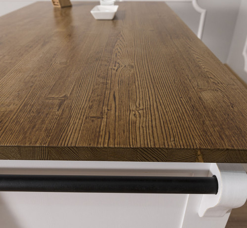 Ilot central de cuisine avec coin repas - 150x85x80 cm
