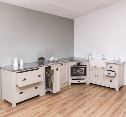Meuble bas de cuisine ROMANE pour four encastrable - 76x65x90 cm