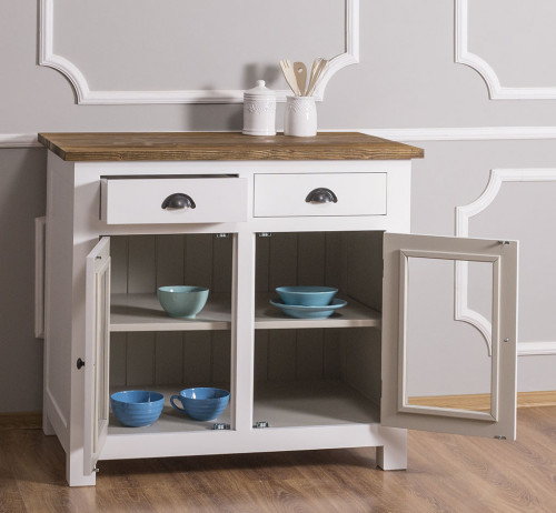 Meuble bas de cuisine ROMANE - 100x65x90 cm