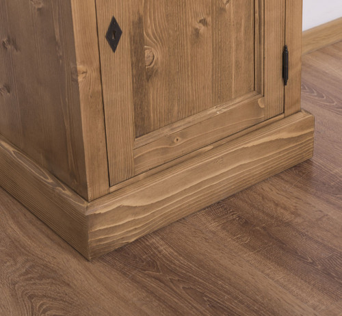 Meuble de rangement ROMANE en bois massif - 50x35x96 cm