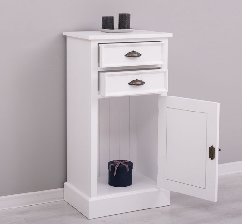 Meuble de rangement ROMANE en bois massif - 50x35x96 cm