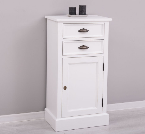 Meuble de rangement ROMANE en bois massif - 50x35x96 cm