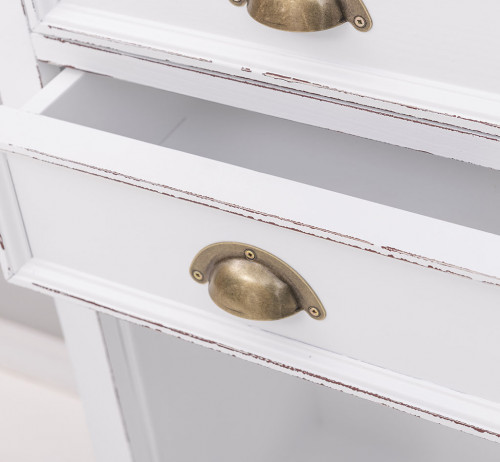 Meuble de rangement ROMANE en bois massif - 50x35x96 cm